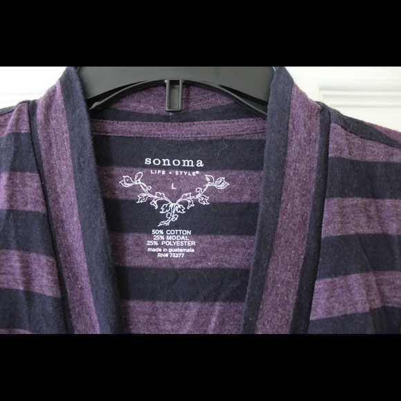 Sonoma | striped sleeveless cardigan - Picture 2 of 4